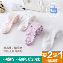 Summer home Summer girls 1-3 year old baby one-piece socks baby pantyhose 5 large pp childrens leggings thin section