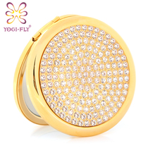 Yagfi full drill folding makeup mirror double-sided portable dressing Retro Mirror Valentines Day gift