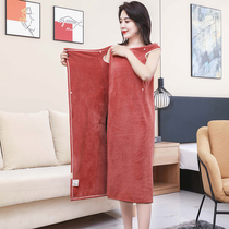 Large bath towel women can wear can wrap 2021 new large size long wrap body can wear quick dry bathrobe dual use big child