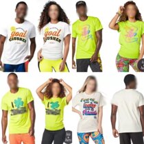 ZW Dance Fitness Sport Short Sleeve Blouses Full Cotton Pure Cotton Size Code New Green Purple Black Red T-shirt male and female