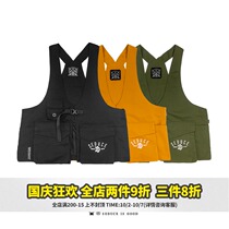 Food fishing SEDUCEgear Japanese tooling vest back function vest retro tactical vest multi-pocket jacket