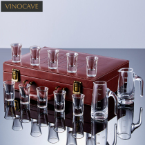 Vinocave white glass wine dispenser set one Cup Moutai small wine glass jug glass glass