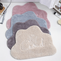 (Bruroman rhymes) Nordic cloud doddy toilet footbed bathroom absorbent cushion into the door cushion bedroom floor mat