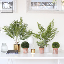 ladylike modern simple flowerpot simulation green plant potted floor ornaments bonsai office living room decoration