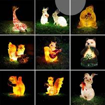 Lamps street lights cartoon lighting engineering lights landscape area layout Bunny lights lawn lights straw lights