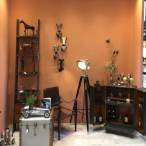 Dutch imported AuthenticModels vintage solid wood furniture living room bedroom newspaper stand ladder decoration