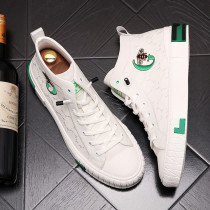 Boomer Shoes Men High Help Shoes Trends 100 Hitch White Casual Sports Board Shoes Mens Korean Version Heightening Small White Shoes