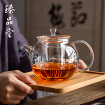 Zhenpintang bubble teapot with filter set household kung fu tea glass tea set high temperature resistant heating teapot