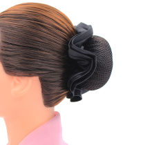 Career Head Flower Grab Mesh Hood Net Red Hair Clip Attendant Working Mother Dance Flight Attendant Pellet Head Decorated Disc Hair Net