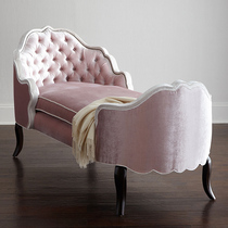 American sofa chair fabric lazy solid wood beauty couch clothing store light luxury furniture bedroom chaise sofa recliner