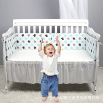 Crib circumference Toddler bed guardrail Baby anti-collision and anti-fall bed circumference kit Baby splicing bed Bed circumference guardrail