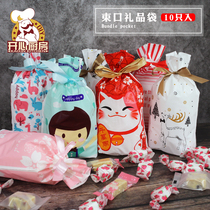 Snowflake crisp packaging bag drawstring bag milk date handmade nougat fruit Christmas niuza biscuit gift bag ziplock bag