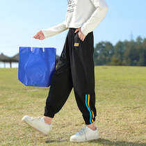 Girls autumn pants 2022 new western style spring and autumn trousers big childrens sweatpants childrens fashionable sports pants