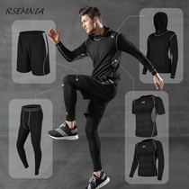 Rsemnia new quick-drying fitness suit men loose thin gym training running suit sports suit tide