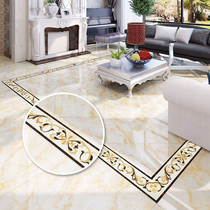 Living room floor decoration waveguide line floor tile sticker self-adhesive waistline skirting floor wall sticker