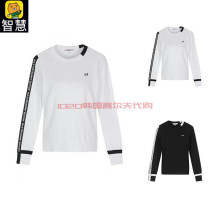 South Korea MASTER BUNNY Golf Women's Special Price 21 Autumn Contrast Asymmetrical Long Sleeve Warm Sweater