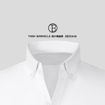 THOM BARNACLE official shirt male classic boarder TB light extravagant trend double sleeve webbing shirt