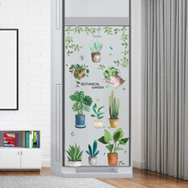 ins Wind Net red cartoon living room kitchen three-dimensional refrigerator stickers room bedroom layout stickers self-adhesive warm wallpaper