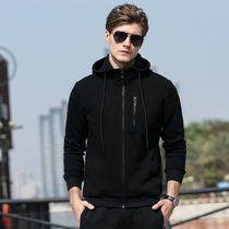 Sweatshirt mens hat 2021 new cardiovert jacket spring autumn loose trend blouse sport casual sportswear suit fall