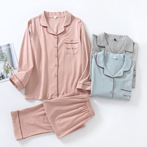 2022 new lovers cotton wool Home Clothing Spring Autumn Cotton Female Pyjamas Big Code Loose Casual Mens Home Suit Suit