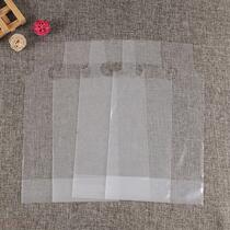 Transparent frosted milk tea bag packaged bag with a double cup bag thick juice beverage coffee handbag