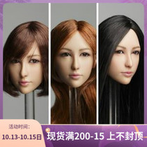 QI AN TOYS DR-008 1 6 proportion movable eye female head carving 3 hairstyles available in stock