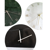  European-style creative marble wall clock living room modern minimalist wall decoration clock decoration clock household ornaments