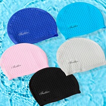 New adult silicone swimming cap womens long hair waterproof ear protection does not head swimming hat mens silicone large swimming cap