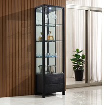 Simple glass wine cabinet Hall cabinet living room corner wine rack multifunctional decorative cabinet home locker red wine cabinet