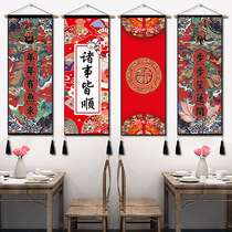 Chinese classical cloth art hanging paintings hanging curtain inths hanging cloth background cloth Bedroom Living Room Tapestry Tapestry Wall Cloth Wall Blanket Decoration Painting