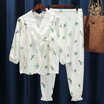 Summer 7 wu yue fen yue zi fu 5 yue fen Postpartum Maternal lactation maternity nightwear thin 6 yue fen mammal gauze 8