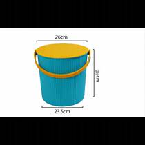 Home home thick plastic bucket portable multi-purpose bucket can sit fishing bucket sitting bath bucket stool wash