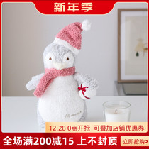 W1962 new Japanese cartoon cute plush little red hat penguin doll holding toy childrens gift