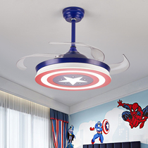 Captain America Fan Light Ceiling Fan Light Childrens Room Light Bedroom Boy Room Light Children Light Cartoon Fan Chandelier