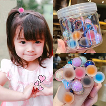 Childrens head rope net red 2021 new female baby girl hair ring sweet and cute rubber fascia princess hair rope