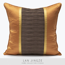  Modern simplicity light luxury literature and art Chinese minimalist villa model room cushion pillow sofa bed pillow bag backrest