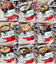 Korean straight hair CJ Xijie bibigo bibigo Instant soup Beef soup Abalone soup Spicy cabbage soup Chicken pot
