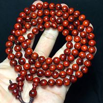 Indian leaflet rosewood old material rosary 08 first line day 108 landscape pattern material high oil dense holding beads hanging beads