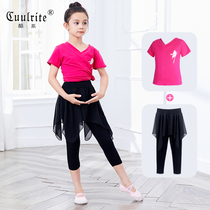 Dance Suit Children Womens Summer Practice Suit Girl girl Latin dance dress Chinese dance Ballet Dresses Pants Body Suit