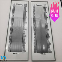 A type C type E type Glass material cloth density meter Daxi textile fabric theodolite cloth density Mirror cloth density ruler