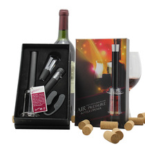 Creative red wine fresh vacuum suction plug Air pressure bottle opener Multi-function wine bottle opener set