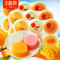 Kkang brand jelly with coconut fruit mango flavor sweet orange cantaloupe flavor jelly passion fruit pudding