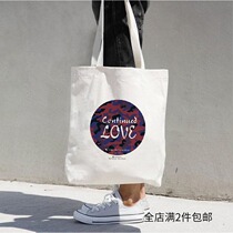 Original Design Brief TOTE BAG Xiaoqing New Canvas Bag Art Environmental Protection Shopping Bag Source -love01