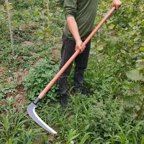 Grass Sickle Long Handle Watergrass Outdoor Weeding Knife Agricultural Reed Knife Cut Corn Rice Large Sickle Lawn