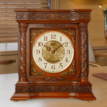 Golden Bell Bao high-end solid wood living room time clock New Chinese style clock retro clock mute Japanese Seiko movement