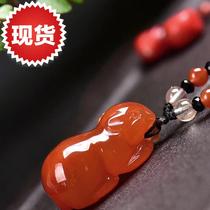 Haimei new red crystal mouse t pendant natural red crystal hand carved mouse lifelike mouse 61