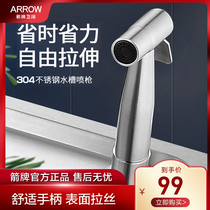 Wrigley Flushing spray gun single outlet angle valve shower head cleaning balcony washing floor booster small nozzle AE4569