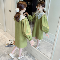 Girl Dress Summer 2021 New Girl Skirt Casual Fashion Middle and Big Girl Princess Dress Korean version trend