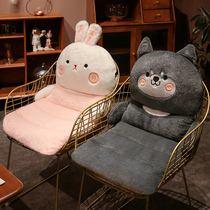 Siamese cushion chair seat cushion backrest one office sedentary student stool thickened fart cushion chair cushion winter