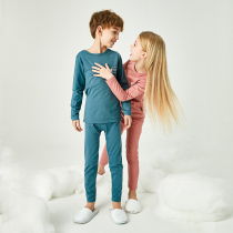 Childrens underwear set autumn boys Modal thin girls autumn clothes and trousers cotton sweater sweater little boy big boy